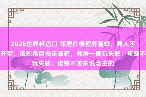 2026世界杯盘口 邻居在楼顶养蜜蜂，男人不敢上楼、不敢开窗，浓烈条目搬走蜂箱，邻居一度玩失联：蜜蜂不咬东说念主的