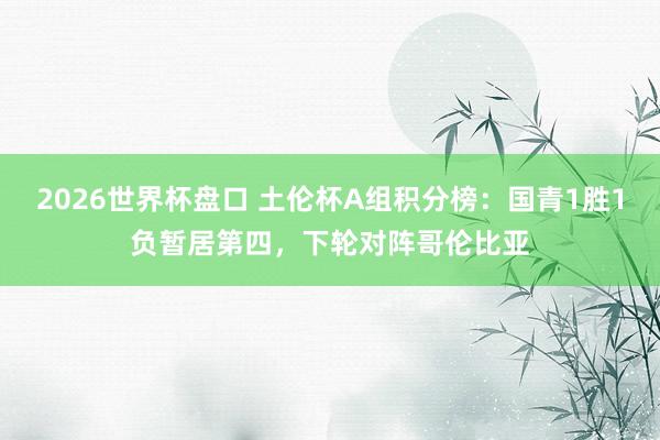 2026世界杯盘口 土伦杯A组积分榜：国青1胜1负暂居第四，下轮对阵哥伦比亚